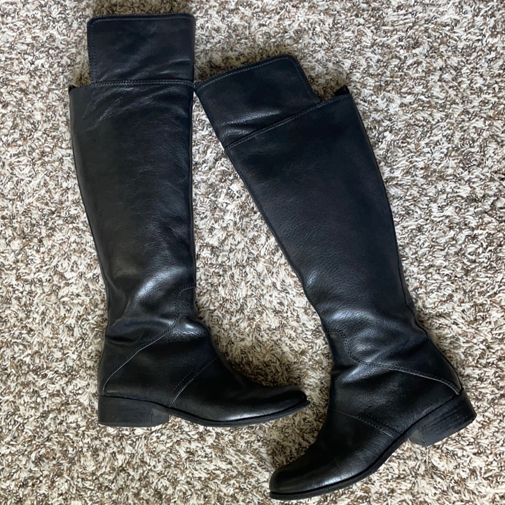Nine West riding boots - color: black, size: 7.5